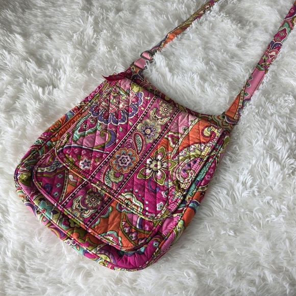 Vera Bradley Handbags - Vera Bradely Vibrant Paisley Quilted Shoulder Crossbody Bag